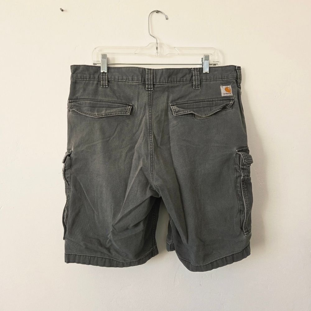 Carhartt Cargo Shorts Gray Canvas Relaxed Gorpcore Utility Grunge Workwear 38
